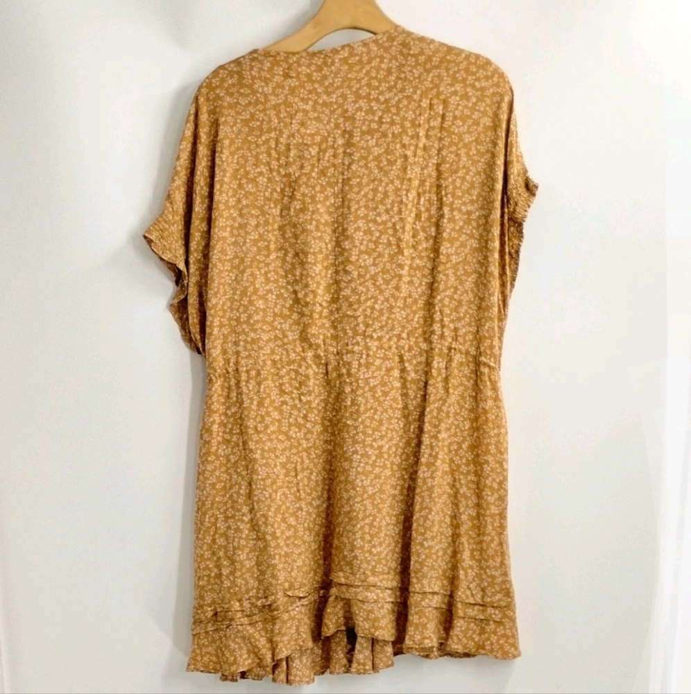 Free People Dress One Fine Day Beige Ditsy Floral Mini - Picture 7 of 13